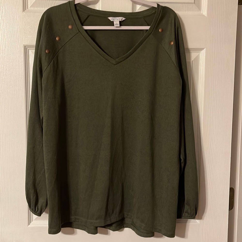 Long sleeve lightweight blouse. Boutique by JCPenney.